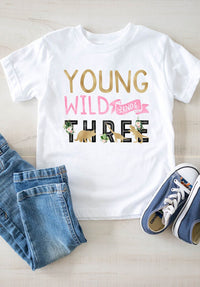 Young Wild And Three, Dinosaur birthday, Dinosaur, Wild and three, Three year old, Wild and free, Three birthday shirt, 3rd birthday shirt